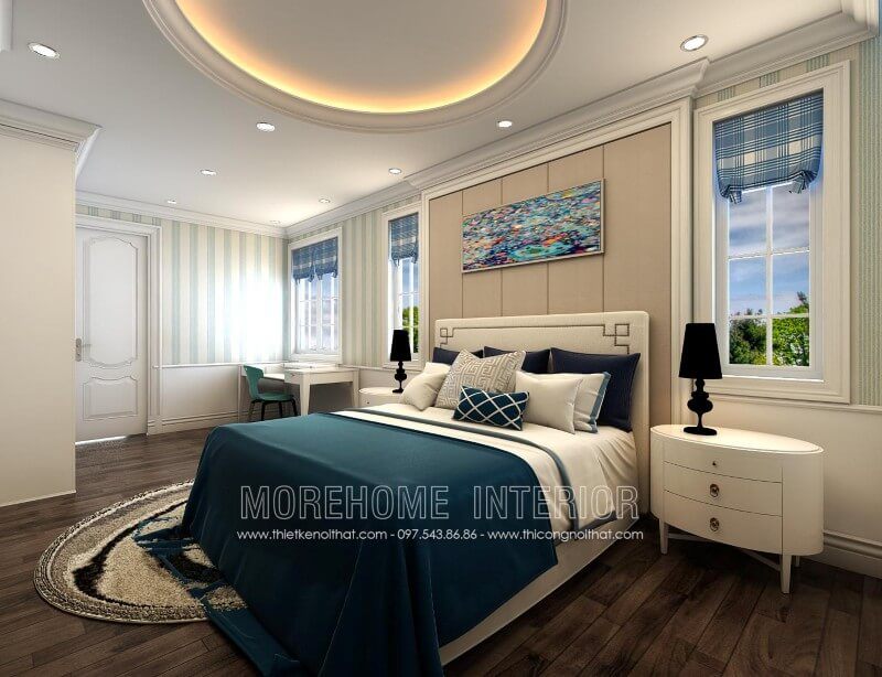 Mẫu thiết kế giường ngủ 1 người phong cách hiện đại, đơn giản